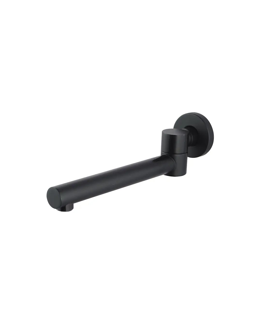 [40756] Pentro Matte Black Swivel Round Bath Spout