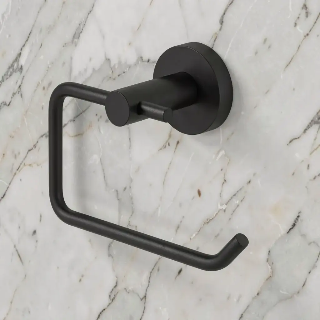 [40775] Pentro Matte Black Toilet Roll Holder