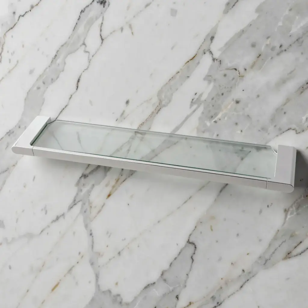 [41066] Persano Chrome Zinc Alloy Towel Shelf