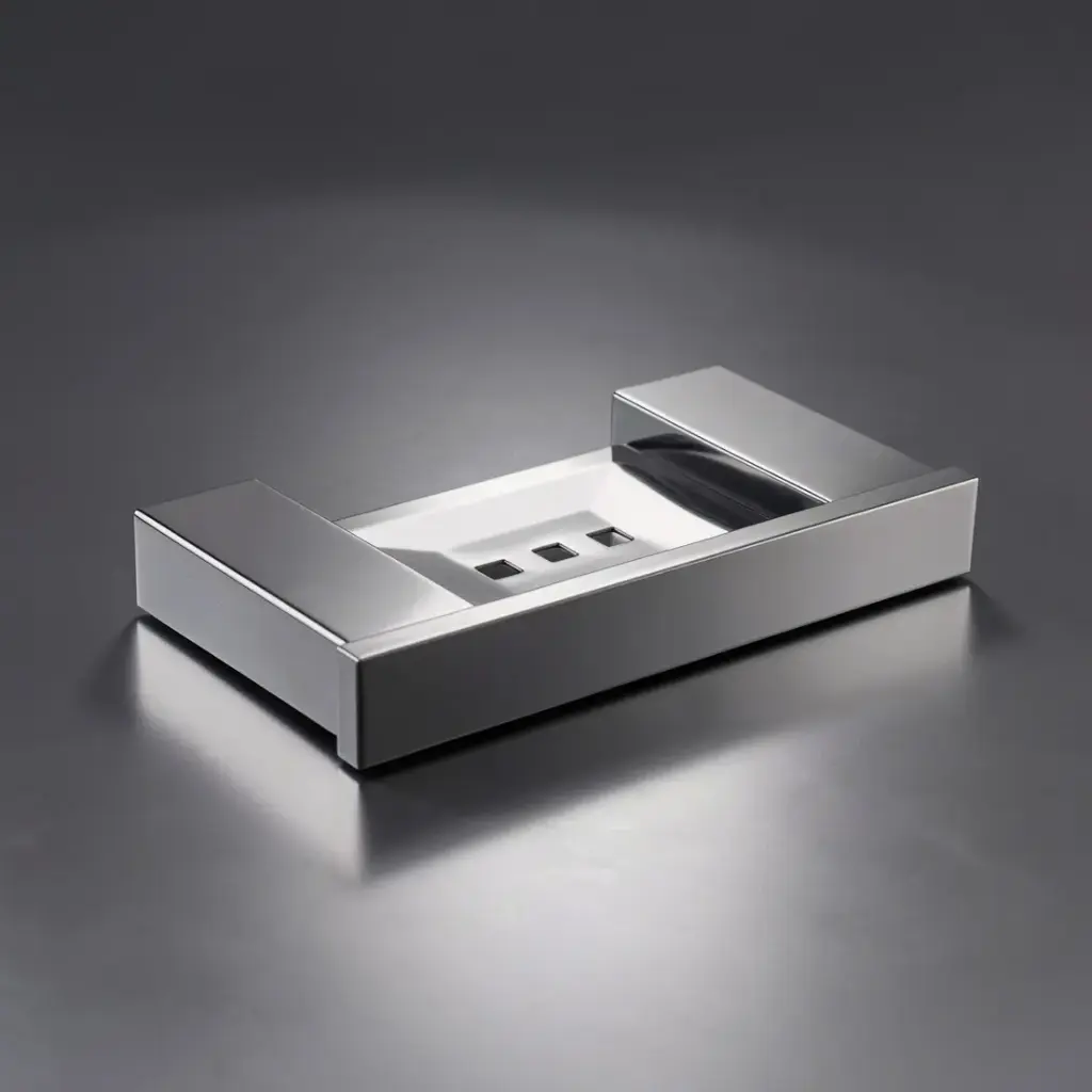 [43611] Rosa Metal Soap Holder(Mirror Polish)