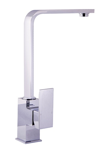 [44111] Rosa Rectangle Handle Sink Mixer Chrome Lead Free