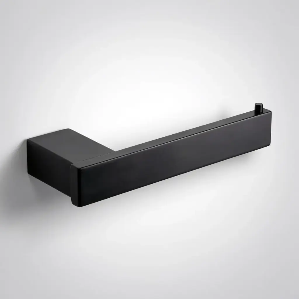 [43613] Rosa Toilet Roll Holder SS304 Stainless Steel Matt Black