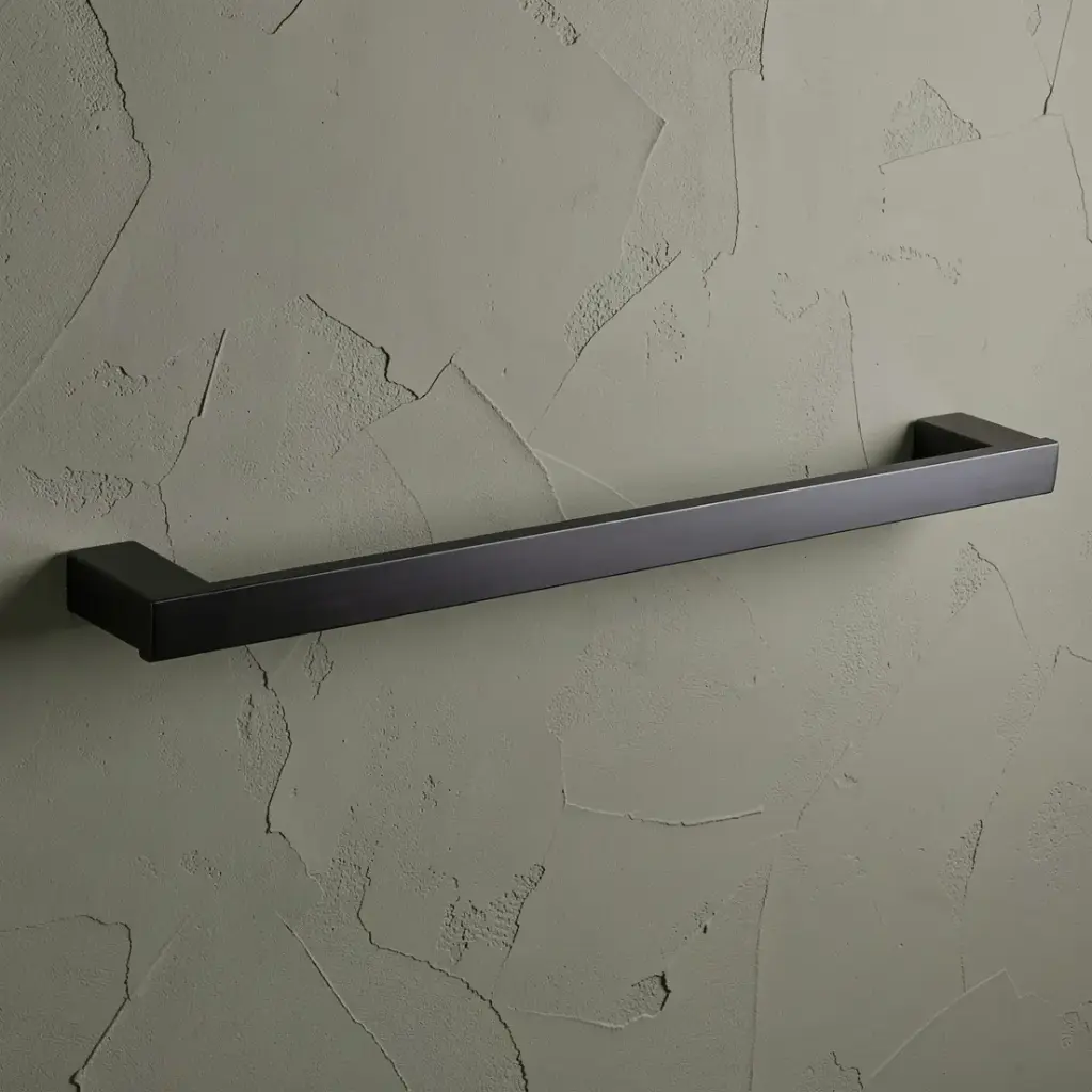 [43618] Rosa Single Towel Rail 610 mm SS304 Stainless Steel(Matt Black)