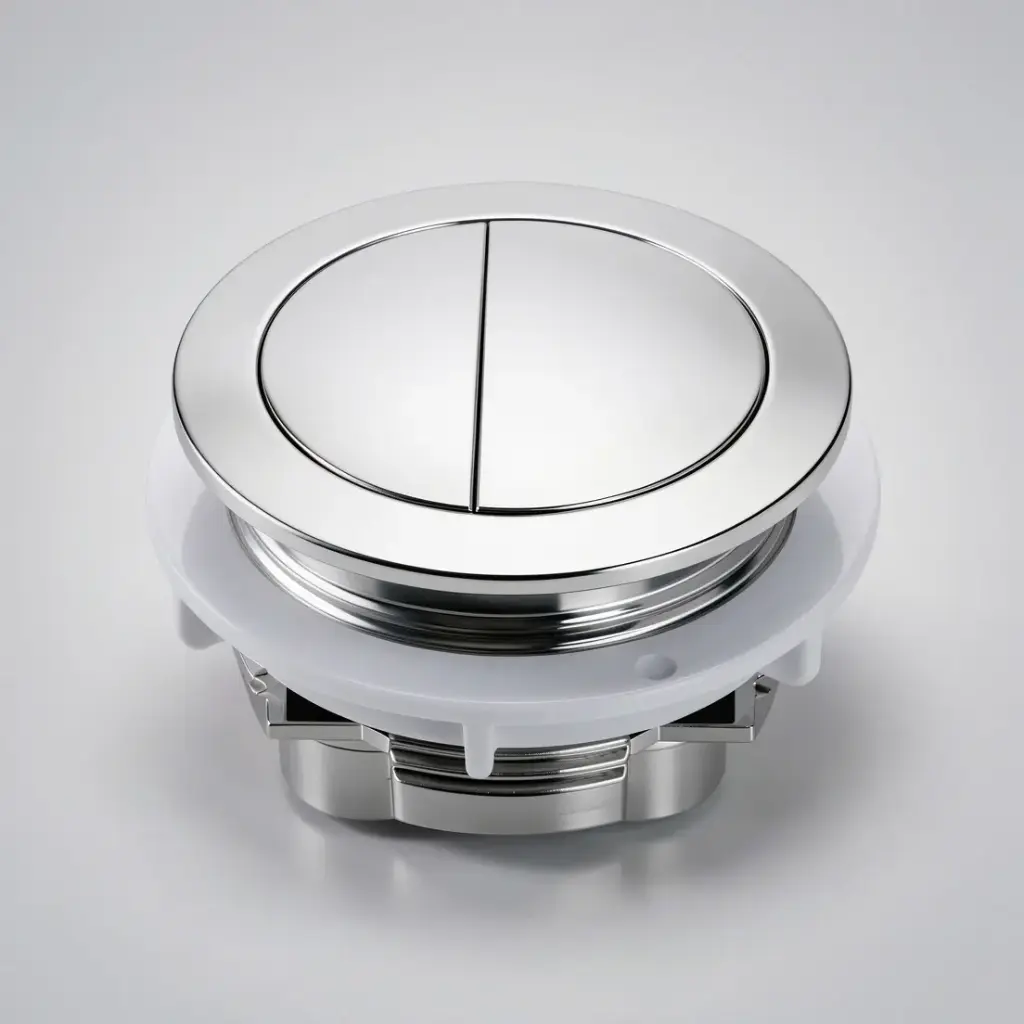[71010/PB-RCH] Round Press Button Chrome for TPT-EDEN