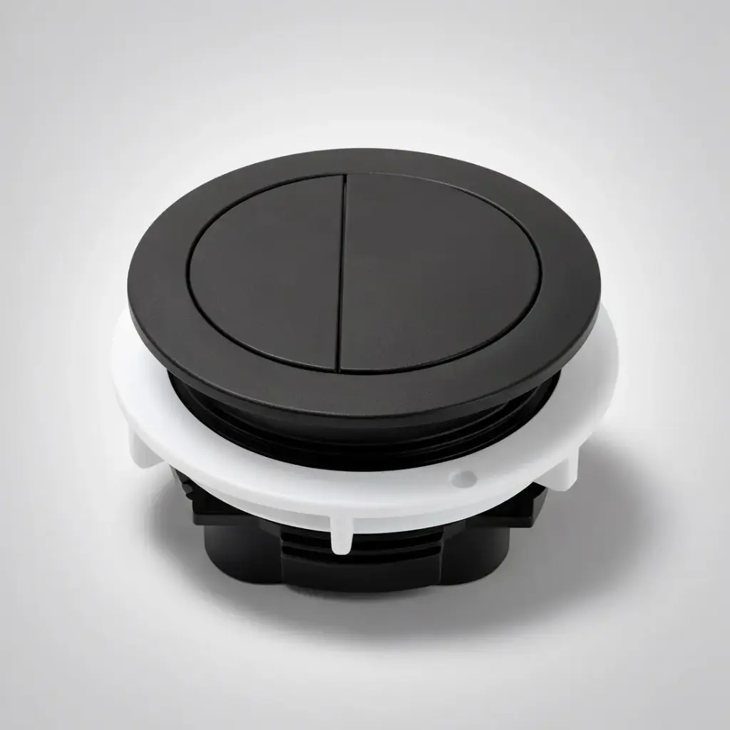 [71011/PB-RMB] Round Press Button Matte Black for TPT-EDEN