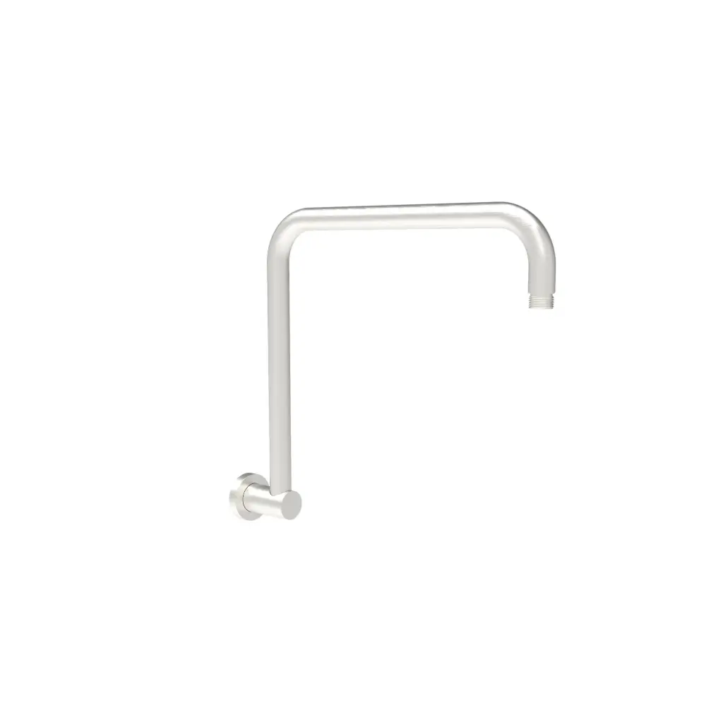 [44406] Round Rectangle Curved Shower Arm Brushed Nickel