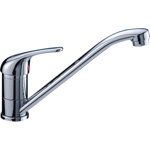 [43938] Ruby Slim Rectangle Handle Sink Mixer 35mm Chrome Lead Free