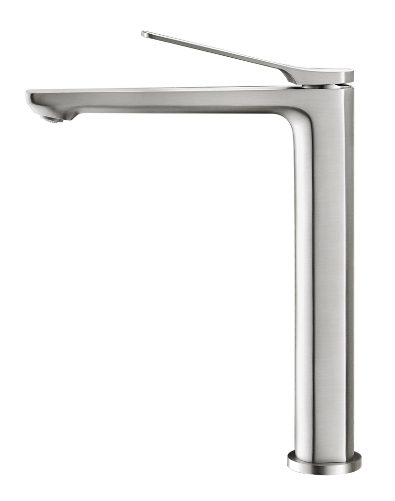 [40009] Rushy Brushed Nickel Tall Basin Mixer