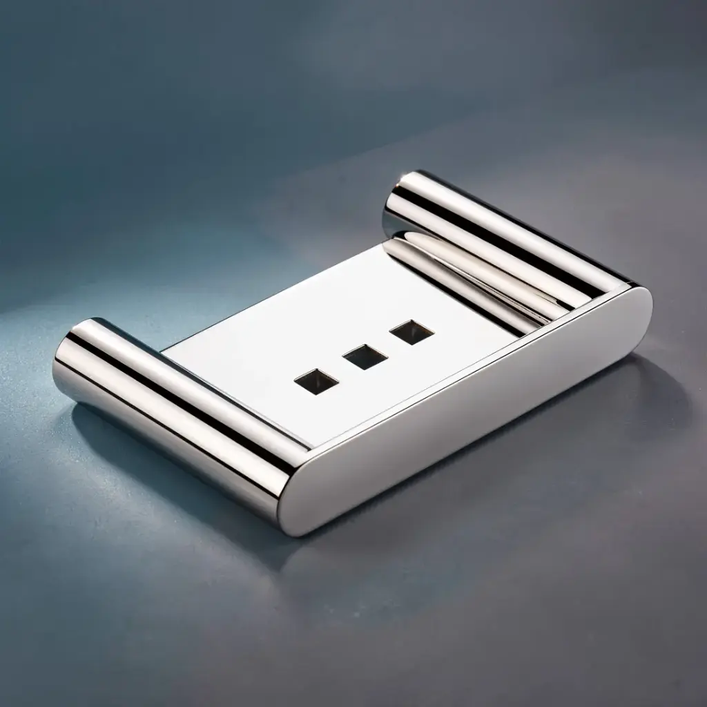 [40046] Rushy Chrome Soap Dish Holder