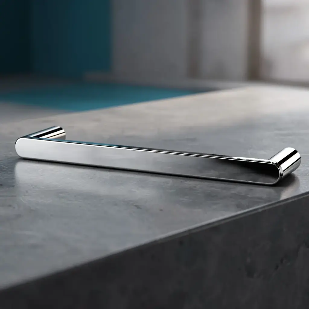 [40042] Rushy Chrome Towel Ring 300mm