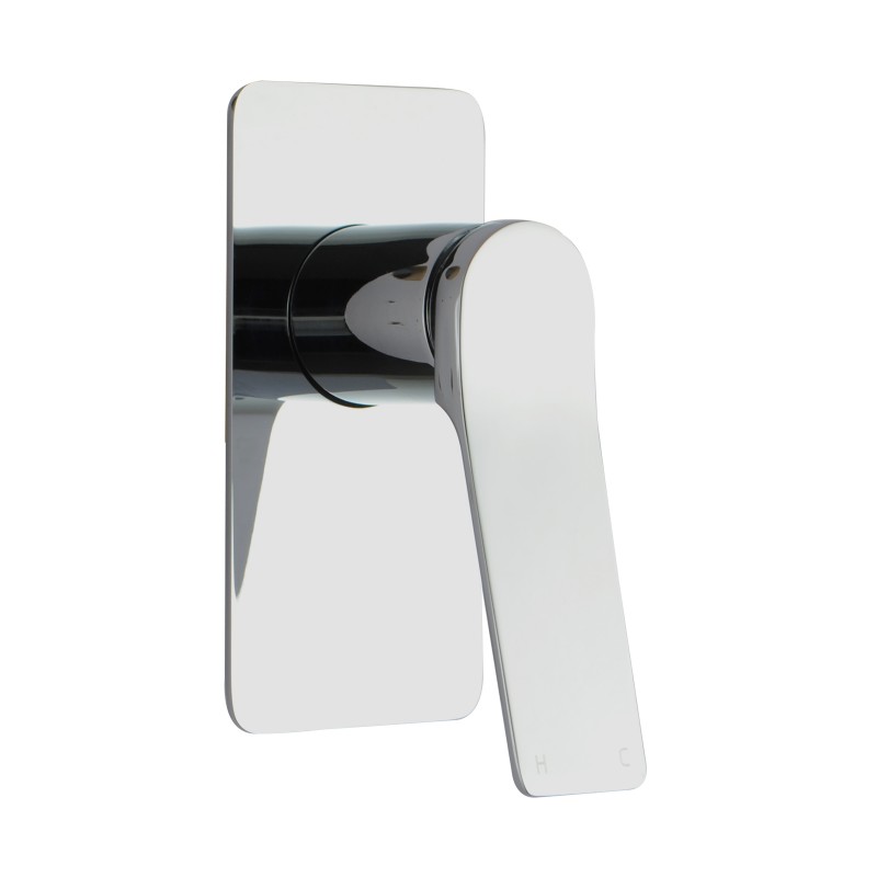 [40018] Rushy Square Chrome Built-in Shower Mixer(Brass)