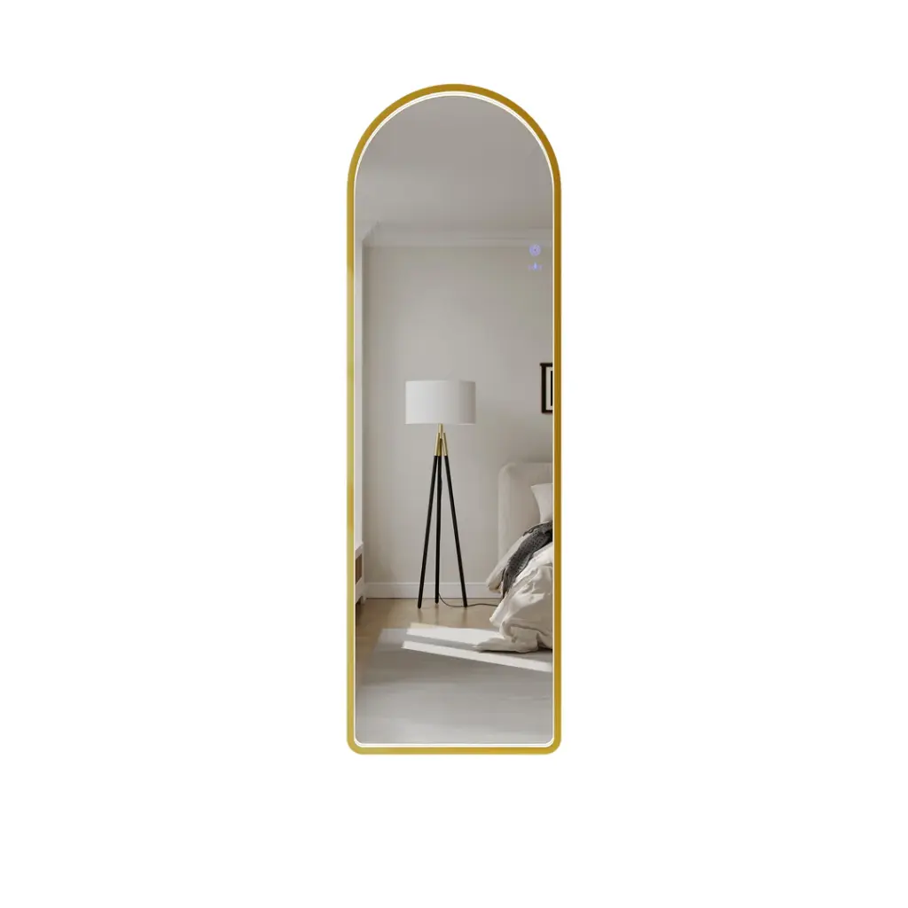 [50635] Saga Series 500x1600mm Brushed Gold Arch LED Mirror