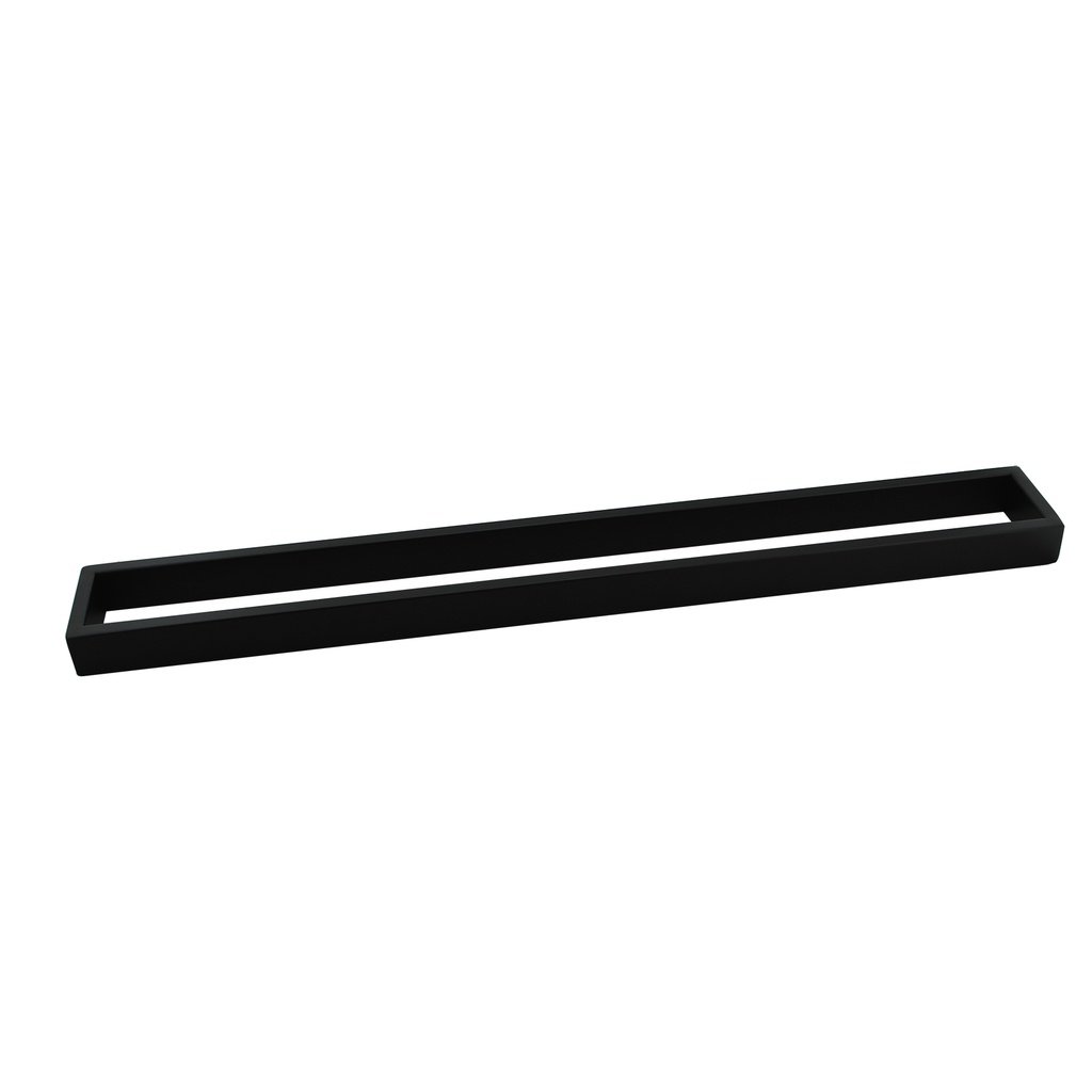 Sera Black Single Towel Rail 600mm