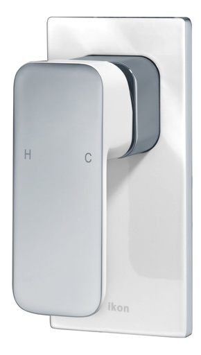 [43169] Seto Wall Mixer with Diverter(Chrome & White)