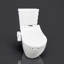 Smart Toilet Suite Rimless Flush with Electric Bidet Toilet Seat
