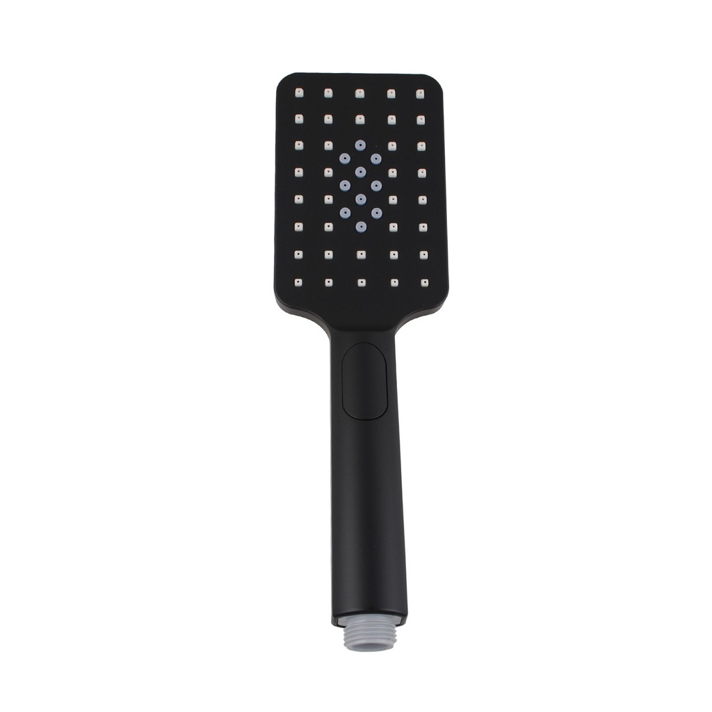 [40312] Square 3 Functions Black Rainfall Handheld Shower Head