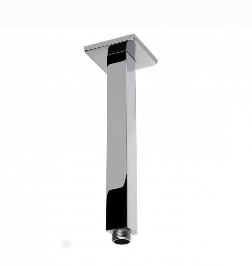 [40314] Square Chrome Ceiling Shower Arm 200mm