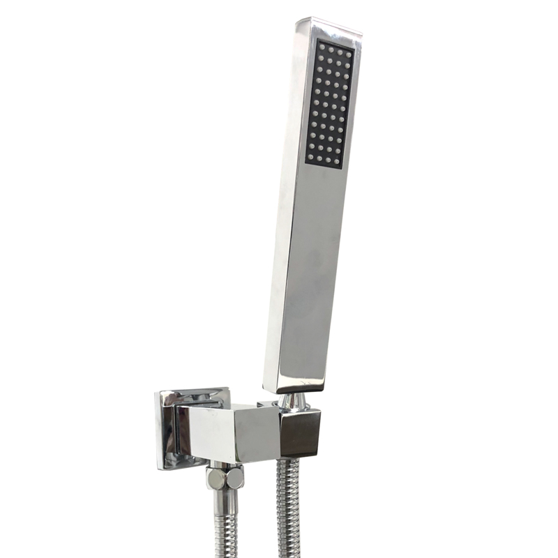 [40274] Square Chrome Hand Shower Rail without Handheld Shower