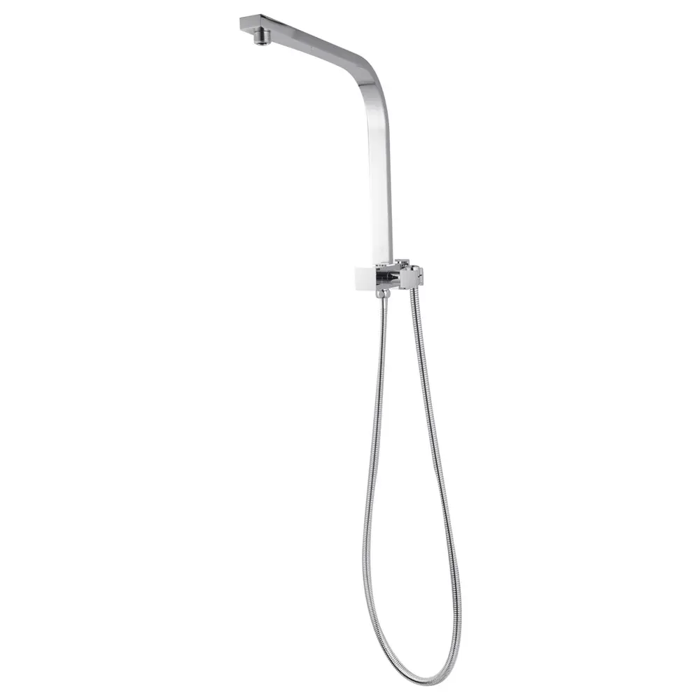 [40272] Square Chrome Shower Station without Shower Head and Handheld Shower