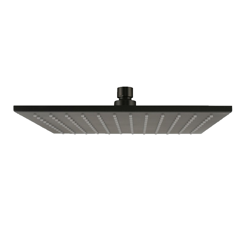 [40300] Square Gun Metal Grey Brass Rainfall Shower Head 250mm