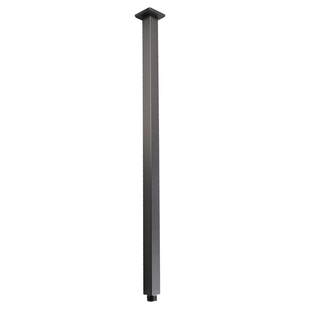 [40326] Square Gun Metal Grey Ceiling Shower Arm 600mm
