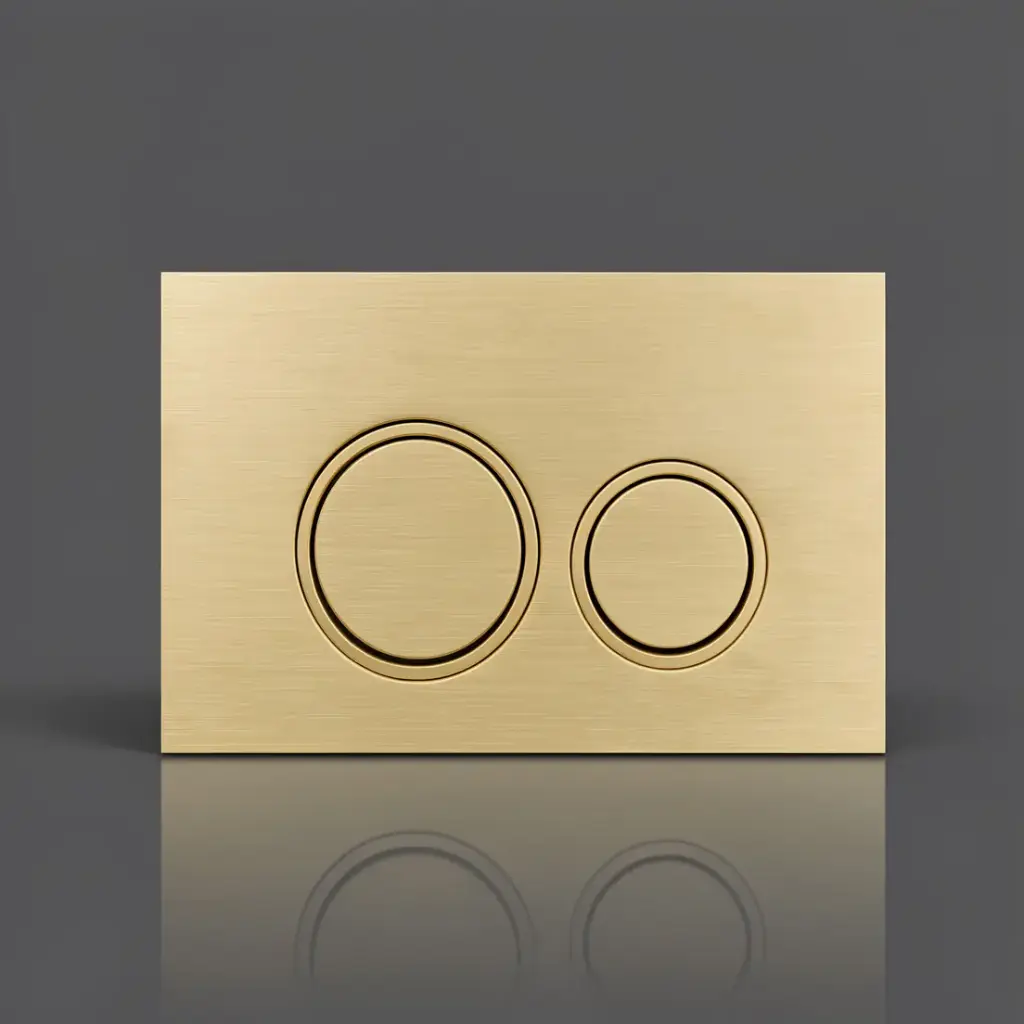 [56232] Stainless Steel Round Push Plate Brushed Gold
