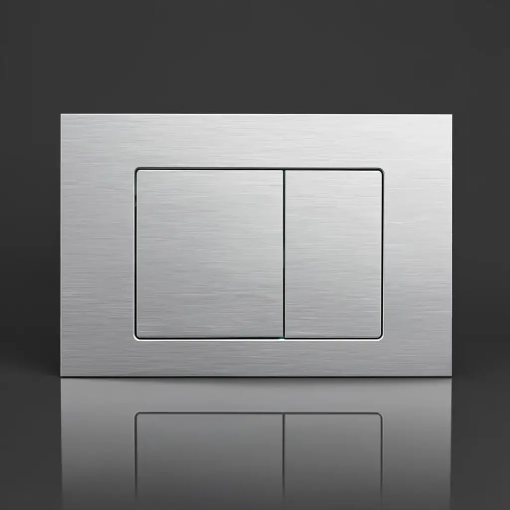 [56225] Stainless Steel Square Push Plate Brushed Nickel