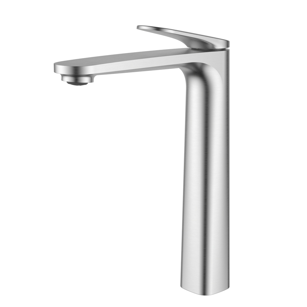 [44783] Sulu II High Rise Basin Mixer Brushed Nickel