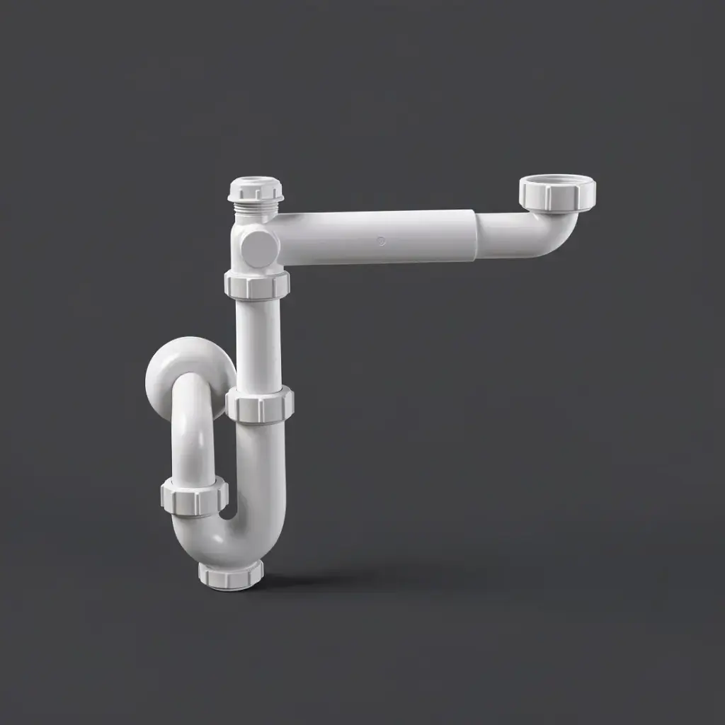 [56682] Vanity Space Saver Trap For Above Counter Basins 360 Degree Turing Trap