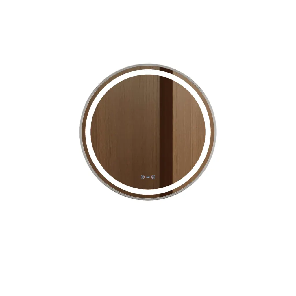 [50668] Venus Series 900x900x35mm Brushed Nickel Round LED Mirror