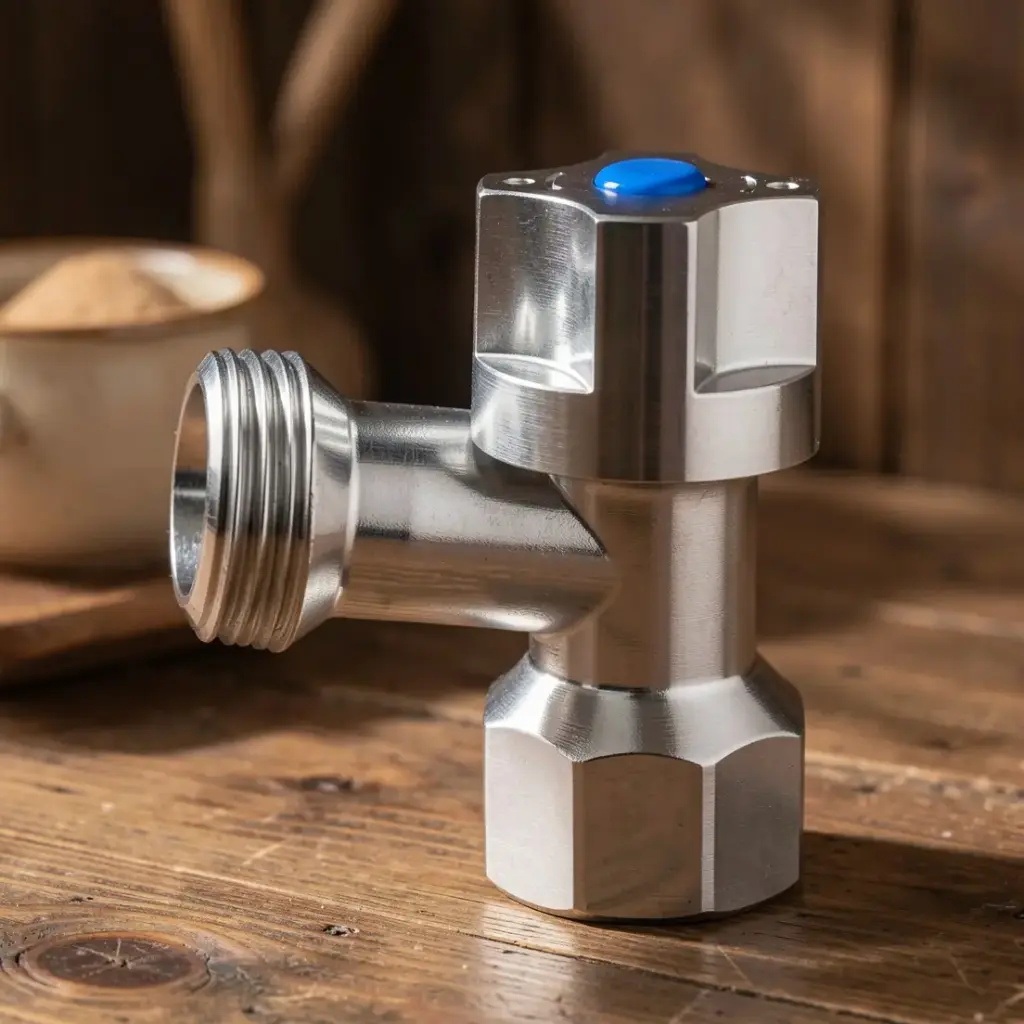 [43443] Washing Machine Stops WM Cock, 3/4 Turn(Chrome)