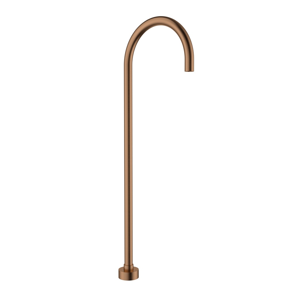 [44860] Yale  Round Floor-Mounted Bath Spout Brushed Copper