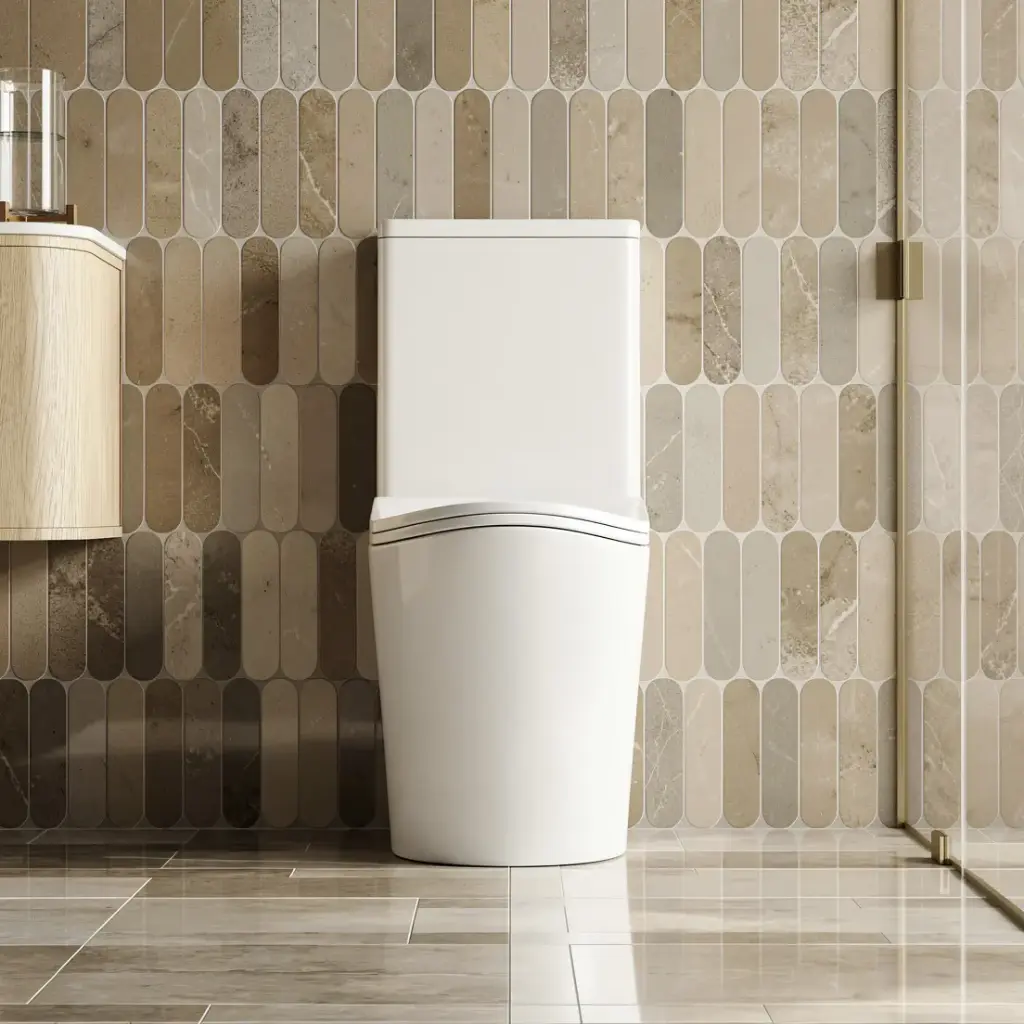 [50792] FIFA Gloss White Back To Wall Toilet Suite