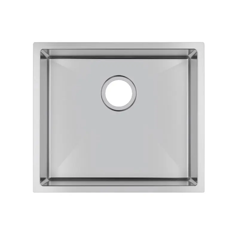 [41521] (C-510)Round Corner Chrome Stainless Steel Handmade Single Bowl Kitchen Sink 510*450*230mm