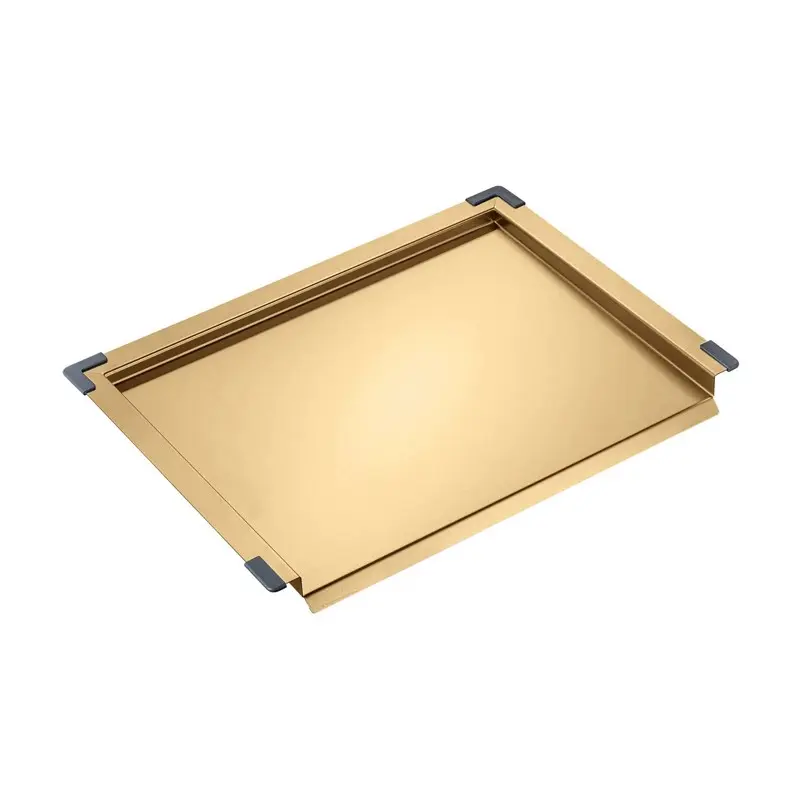 [41622] Stainless Steel Brushed Brass Sink Trays Compatible With 440 Width Sinks