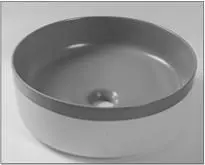 [41644] 375*375*135mm Color Plus Textured Exterior Finish & Matte Dark Grey Interior Finish Above Counter Basin(32mm Nonoverflow)