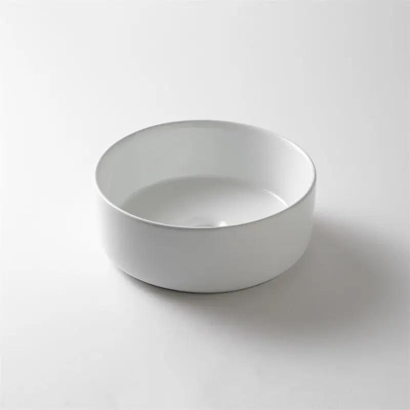[41655] 300*300*110mm Gloss White Above Counter Basin(32mm Nonoverflow)