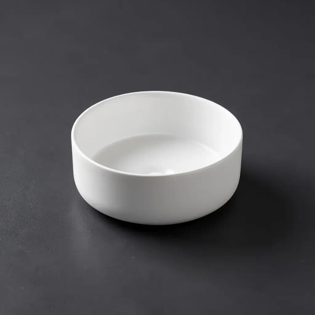 [41655] 300*300*110mm Gloss White Above Counter Basin(32mm Nonoverflow)