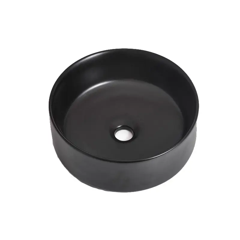 [41661] 360*360*125mm Matte Black Above Counter Basin(32mm Nonoverflow)
