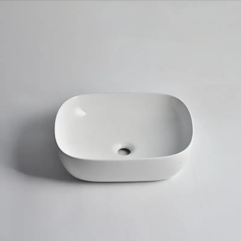 [41699] 485*395*145mm Gloss White Above Counter Basin(32mm Nonoverflow)