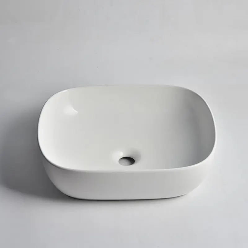[41700] 485*395*145mm Matte White Above Counter Basin(32mm Nonoverflow)