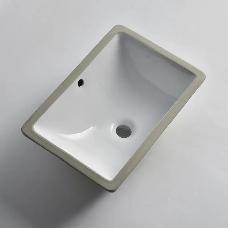 [41733] 465*335*180mm Gloss White Undermount Basin(32mm Overflow)