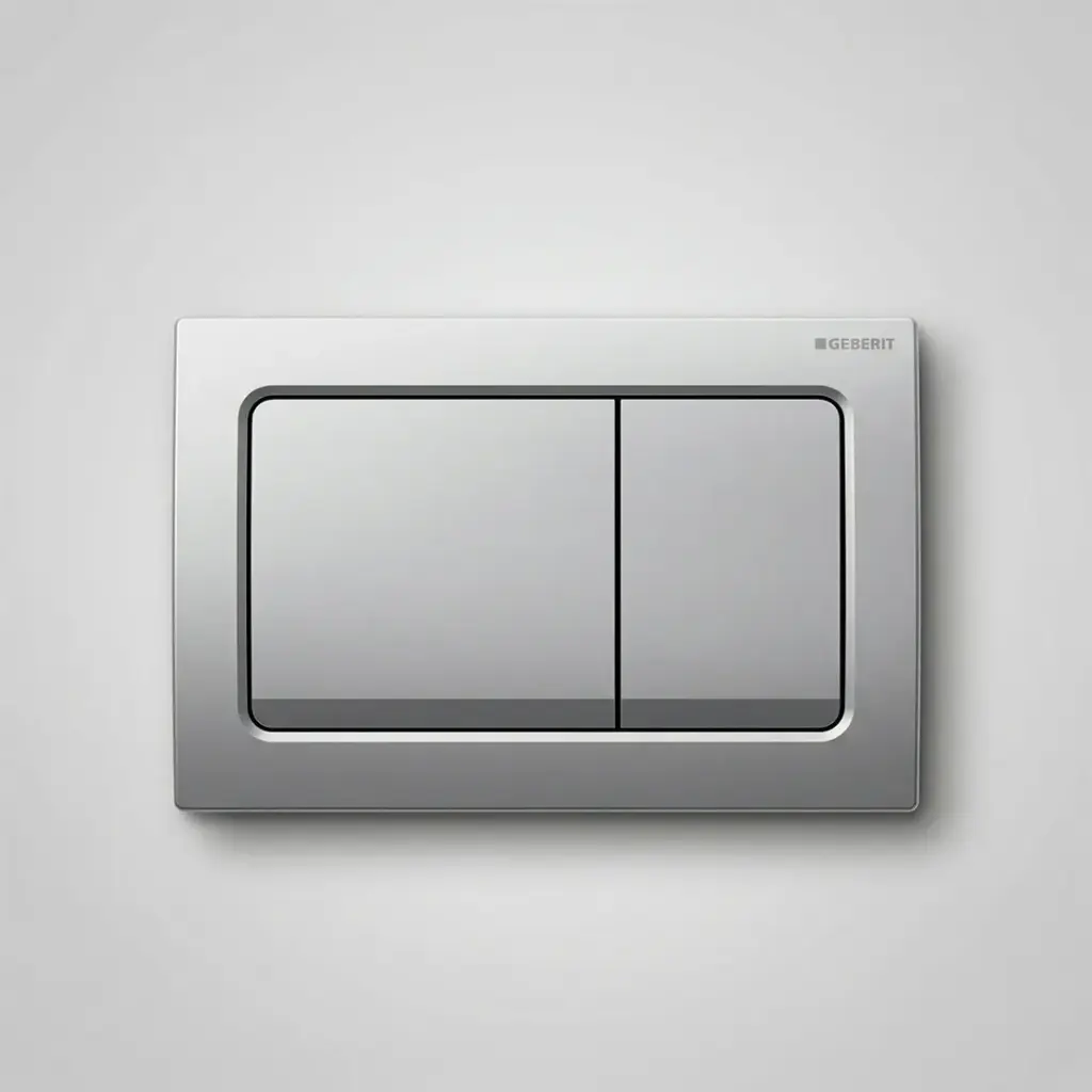 [50795] Geberit Alpha01 Square Button Matt Chrome