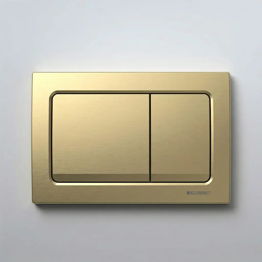 [50800] Geberit Alpha01 Square Button Brass