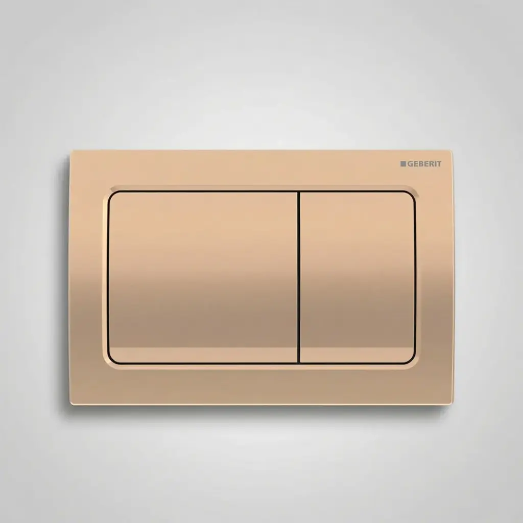 [50801] Geberit Alpha01 Square Button Red Gold