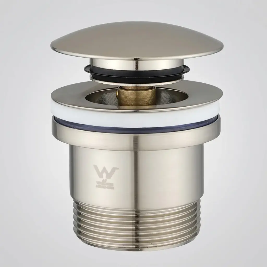 [42102] Brushed Nickel Brass Universal Basin/Bathtub Pop Up Waste